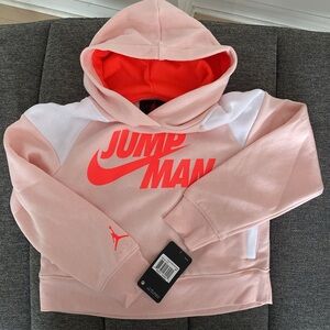 Girl's Jordan Jumpman x Nike Cropped Hoodie - NWT - Size 8-10